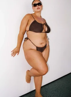 Princess Polly Tahiti Bikini Bottom Chocolatecurve   Brown Sale