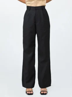 Princess Polly Tahnie Pants  Black Best Sale
