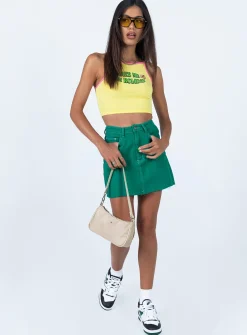 Princess Polly Take Me On Holiday Tank Top Yellow Outlet