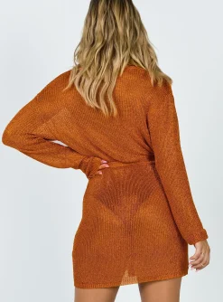 Princess Polly Take Me To Rio Mini Dress  Orange Shop
