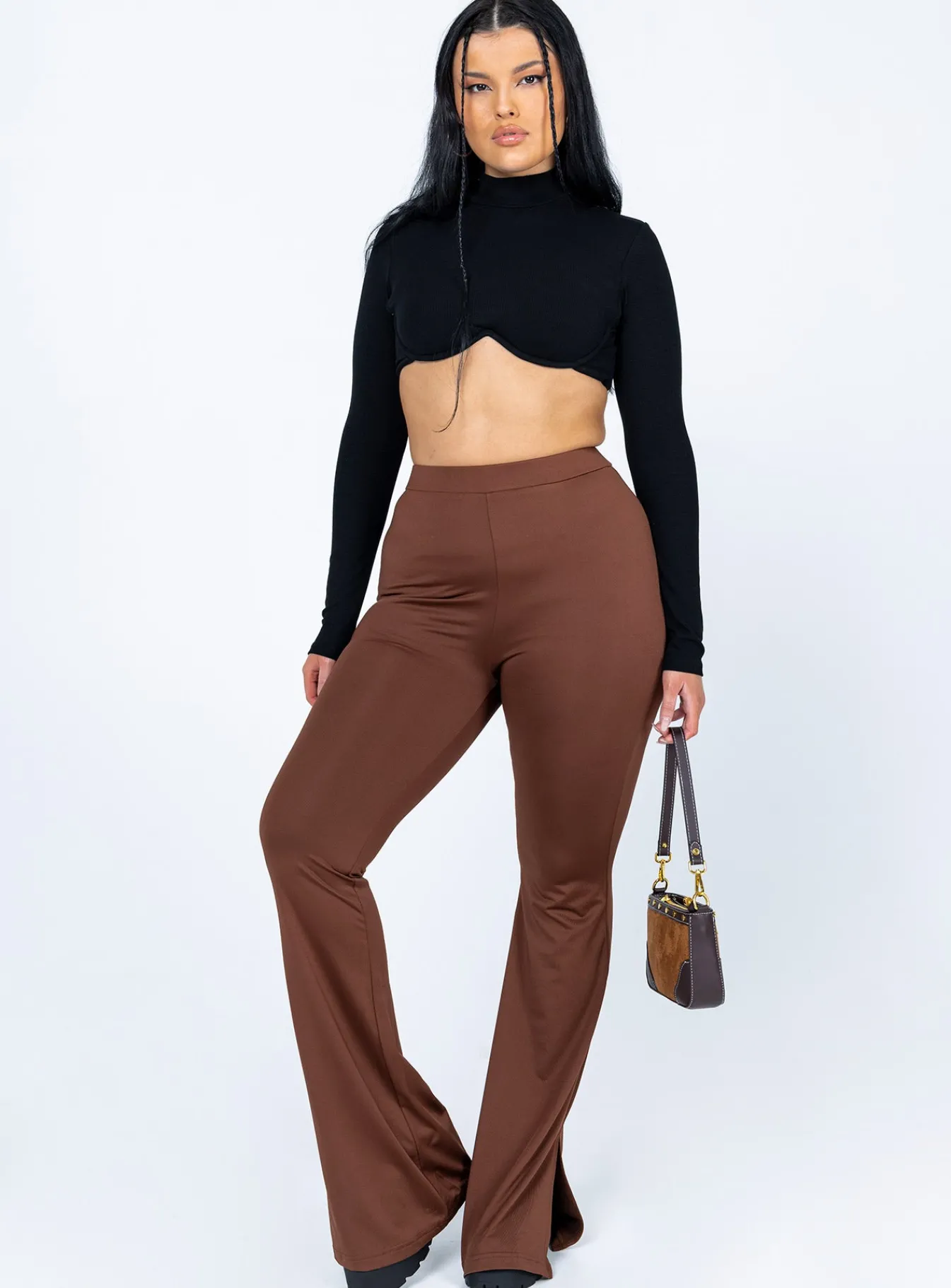 Princess Polly Tala Pants Brown Sale