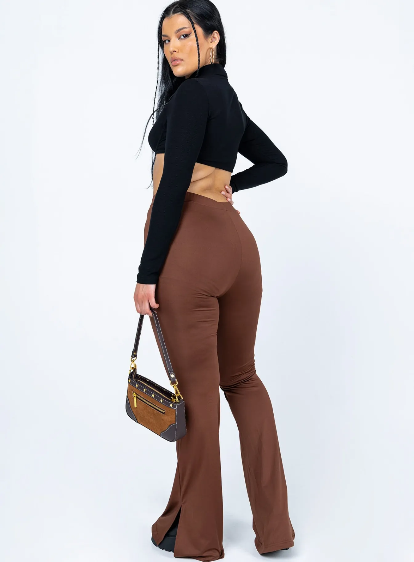 Princess Polly Tala Pants Brown Sale