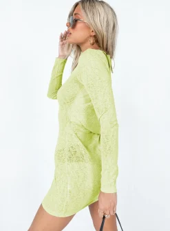 Princess Polly Tallie Knit Mini Dress Green New