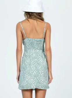 Princess Polly Tallie Mini Dress  Green Floral Online