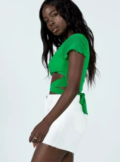 Princess Polly Tamarama Shorts  White Best