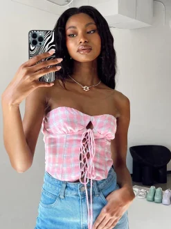 Princess Polly Tamari Top  Pink Shop