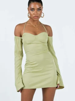 Princess Polly Tamarose Mini Dress  Green Shop