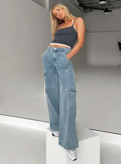 Princess Polly Tamba Cargo Jeans  Denim Best
