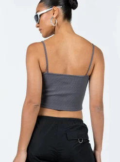Princess Polly Tamiah Top Slate New