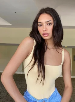 Princess Polly Tamikah Bodysuit   Yellow Online