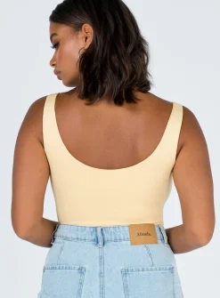 Princess Polly Tamikah Bodysuit   Yellow Online
