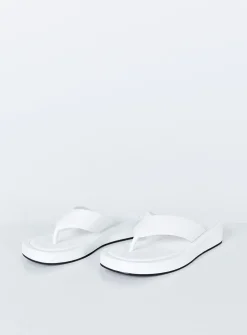Princess Polly Tampa Sandals  White New