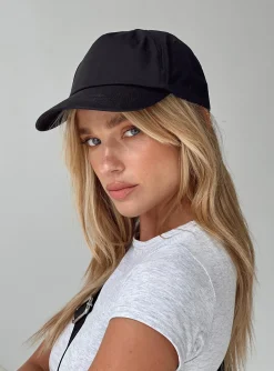 Princess Polly Tamra Cap  Black Discount