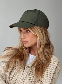 Princess Polly Tamra Cap  Olive Cheap