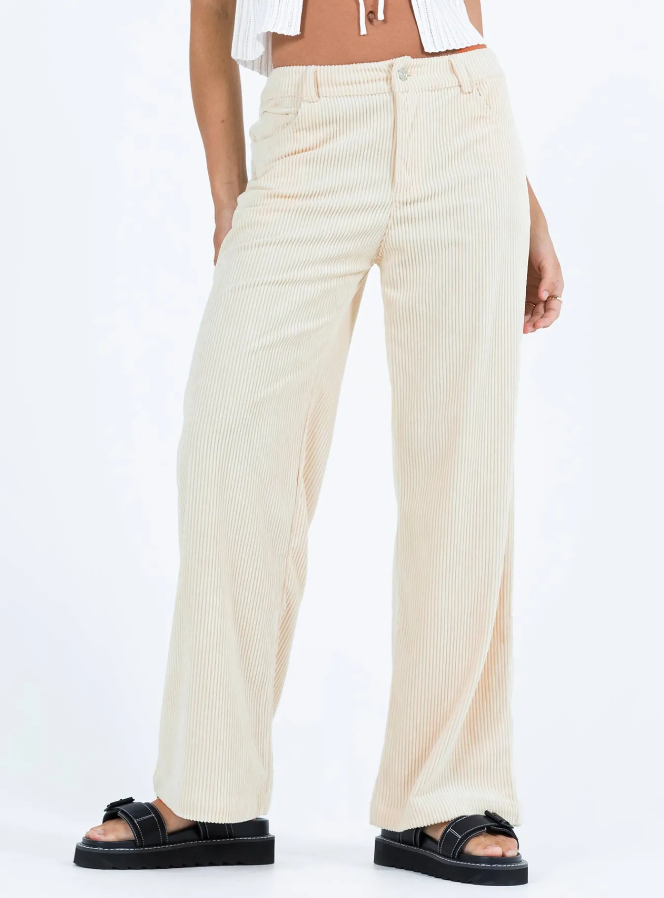 Princess Polly Tanaka Pants Beige Outlet