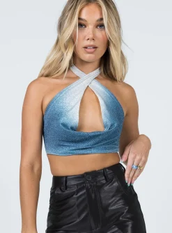 Princess Polly Taneil Top Blue Best