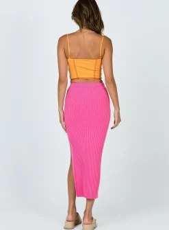Princess Polly Tanna Midi Skirt Pink Cheap