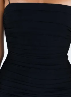 Princess Polly Tara Mini Dress  Black New