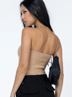 Princess Polly Tatum Strapless Top  Beige Cheap