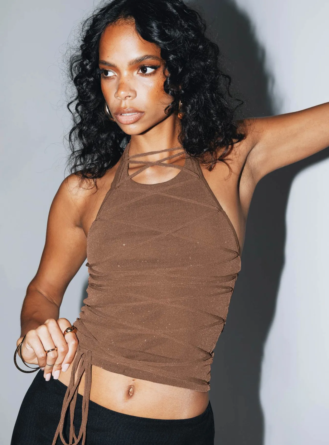 Princess Polly Terah Top Brown Cheap