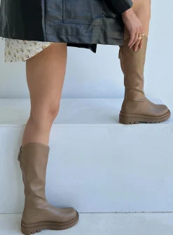 Princess Polly Tessa Boot  Beige Online