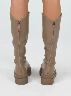 Princess Polly Tessa Boot  Beige Online