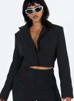 Princess Polly Tetley Blazer  Black Best Sale