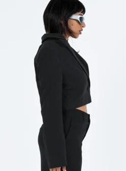 Princess Polly Tetley Blazer  Black Best Sale