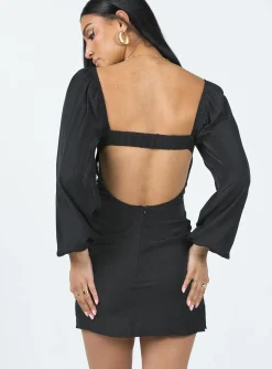 Princess Polly Teyana Mini Dress Black Shop