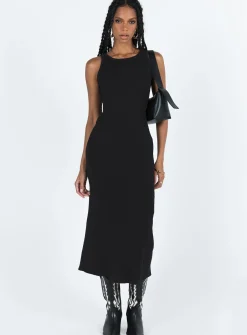 Princess Polly Thalma Midi Dress  Black Store