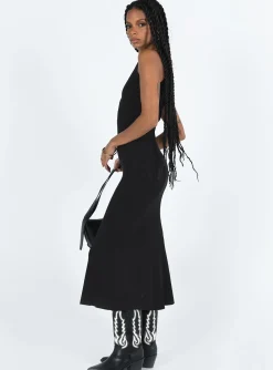 Princess Polly Thalma Midi Dress  Black Store
