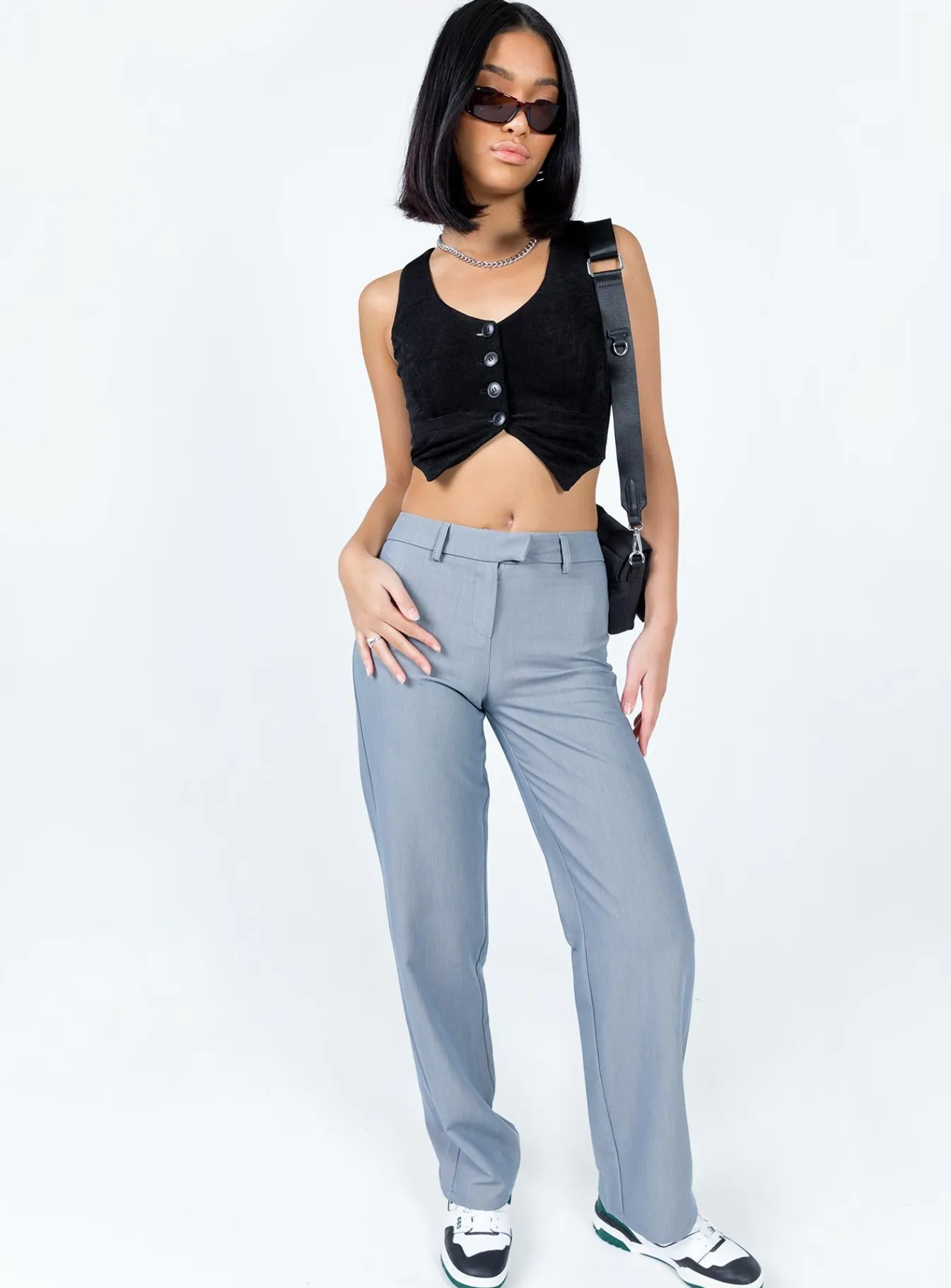 Princess Polly The Adrian Pants Grey Discount