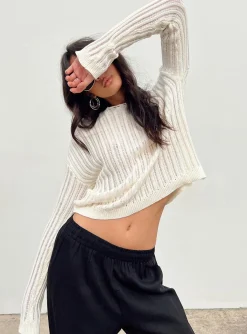 Princess Polly The Adrianna Sweater Cream Online