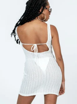 Princess Polly The Austin Mini Dress  White Outlet