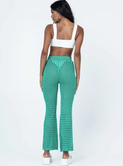 Princess Polly The Ava Pants  Green Cheap