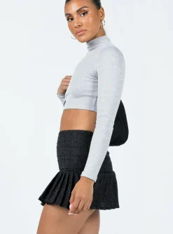 Princess Polly The Beau Mini Skirt  Black Cheap