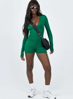 Princess Polly The Beau Romper  Green Best
