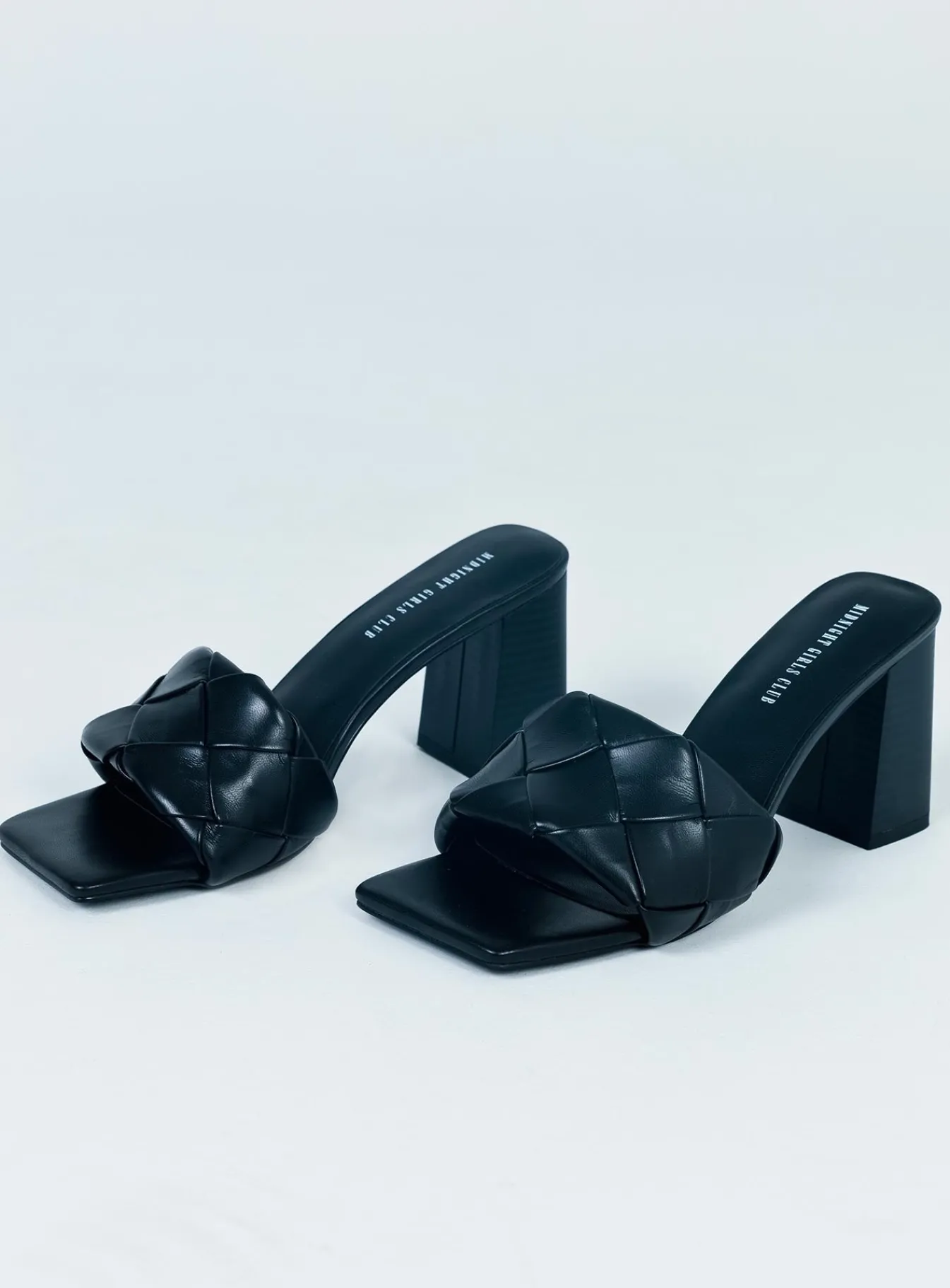 Princess Polly The Bisou Woven Heels Black Online