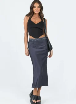 Princess Polly The Charmaine Maxi Skirt  Slate Shop