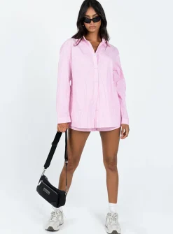 Princess Polly The Chloe Set  Pink Stripe Flash Sale