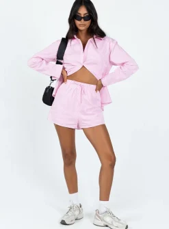 Princess Polly The Chloe Set  Pink Stripe Flash Sale