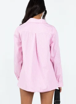 Princess Polly The Chloe Set  Pink Stripe Flash Sale