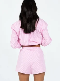 Princess Polly The Chloe Set  Pink Stripe Flash Sale