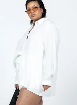 Princess Polly The Chloe Setcurve   White Flash Sale