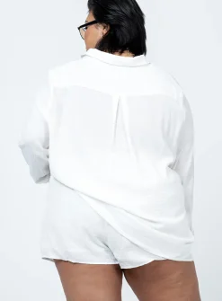 Princess Polly The Chloe Setcurve   White Flash Sale
