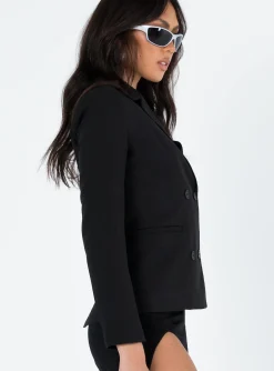 Princess Polly The Ella Blazer  Black Store