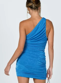 Princess Polly The Goddess Mini Dress  Blue Sale