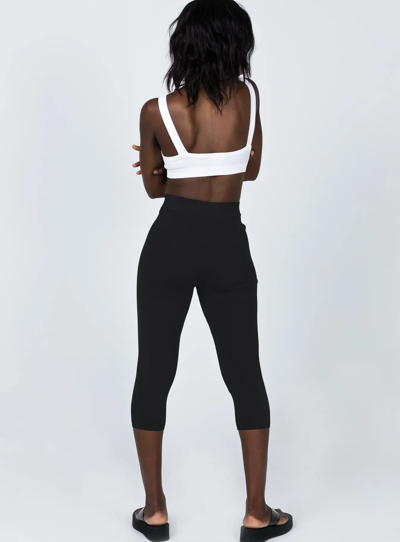 Princess Polly The Highway Capris Black Cheap