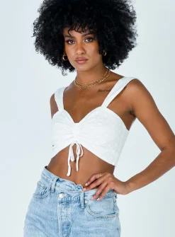 Princess Polly The Ini Crop Top White Best Sale