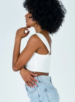 Princess Polly The Ini Crop Top White Best Sale